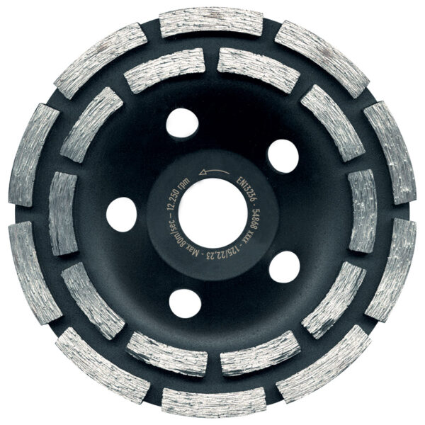 Diamant-Topfscheibe Doppelreihig Basic - 180 mm - 22.23 mm - (12+12)