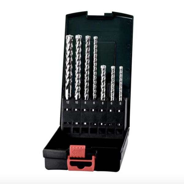 Hammerbohrer SDS plus 4x4 Set à 7 Stk. Ø 5x165 mm - 6x215 mm - 6.5x215 mm - 6.5x265 mm - 8x265 mm - 10x265 mm - 12x265 mm