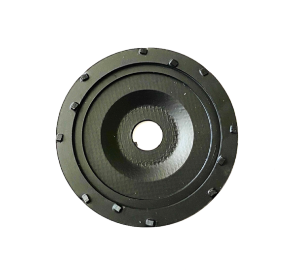Diamant-Topfscheiben TOP (PKD) - 125 mm PCD - Doppel-PKD Topf mit Gummi - Fiberglass
